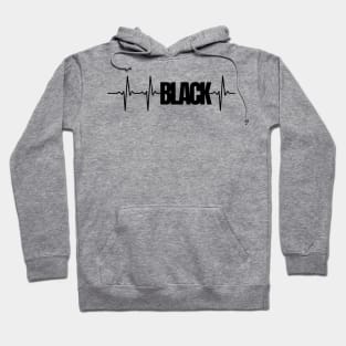 Black Heartbeat Hoodie